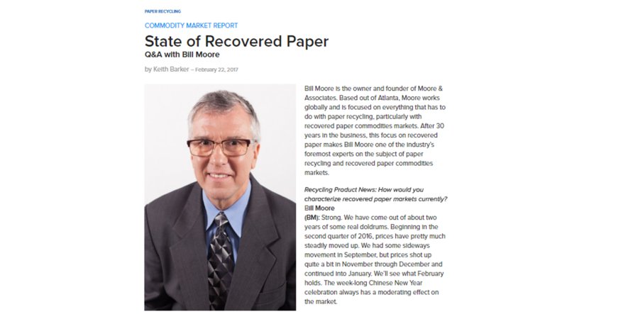 State of Recovered Paper